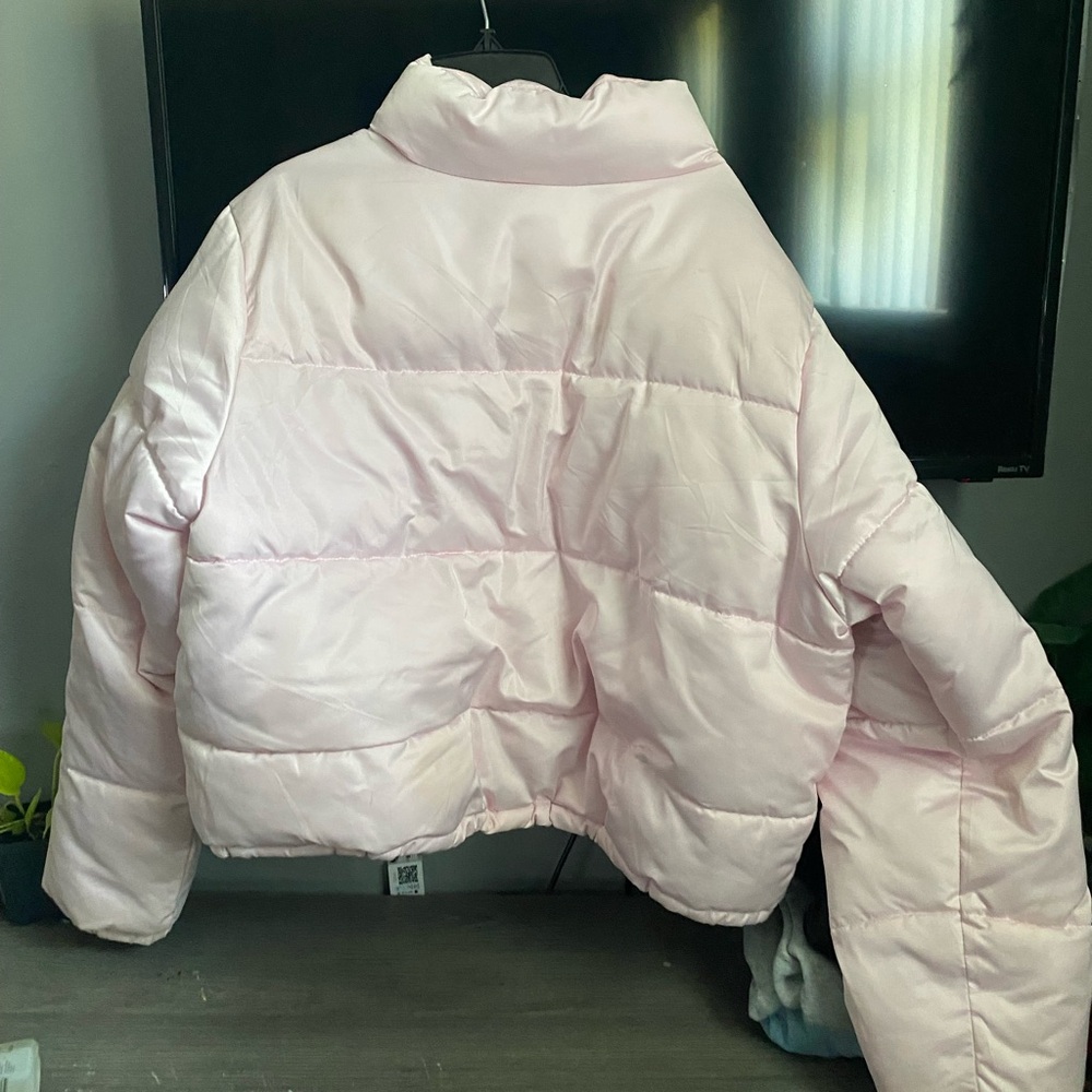 No Boundaries Light Pink Puffer Jacket